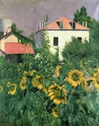 Sonnenblumen im Garten von Petit Gennevilliers